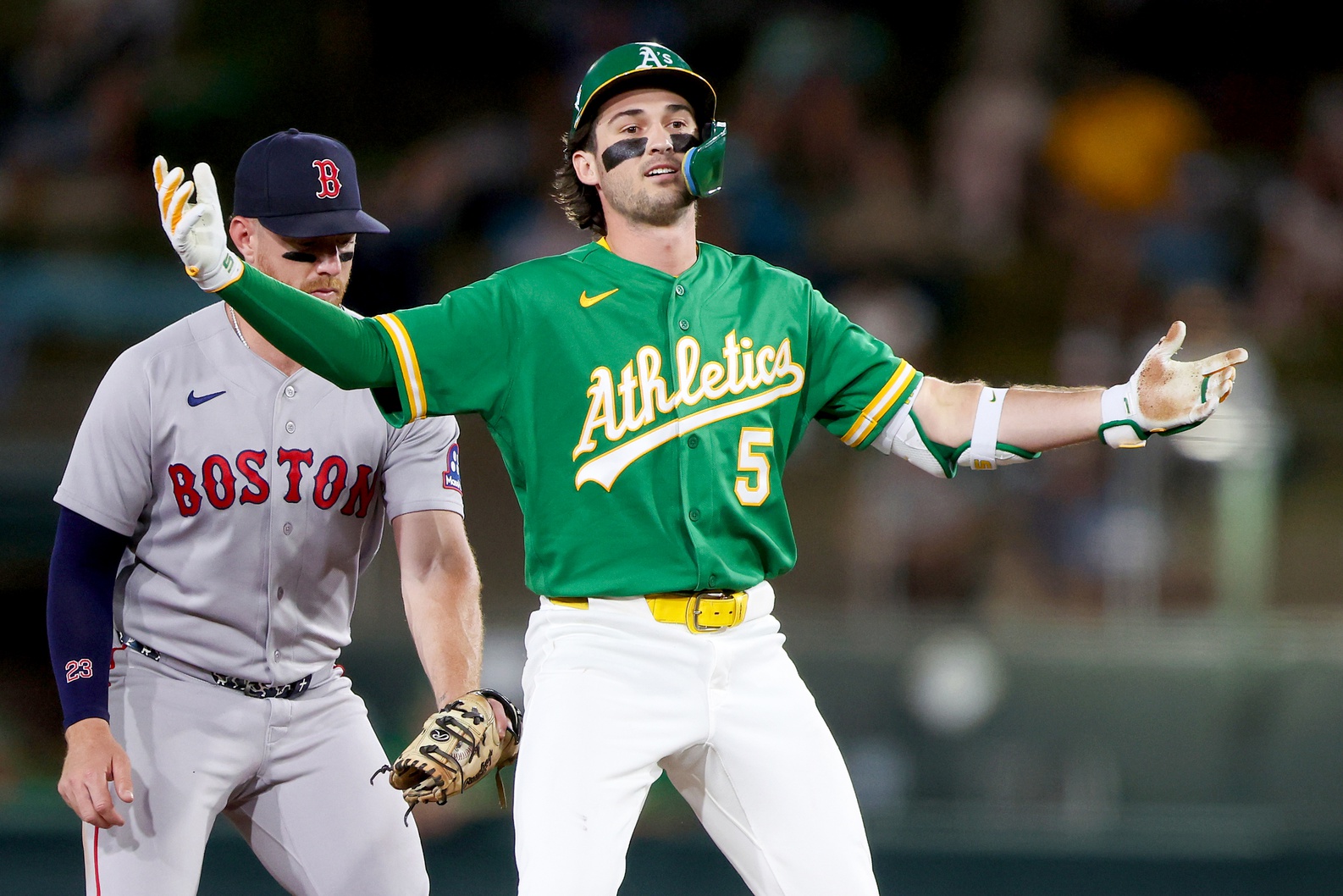 Red Sox' 10-game road winning streak ends in 4-3 loss to Athletics